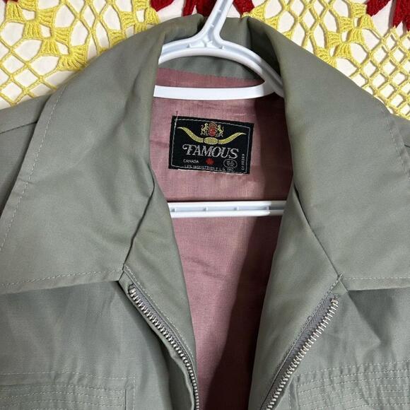 Men's Vtg 70’s Gray Windbreaker Jacket - Picture 6 of 16